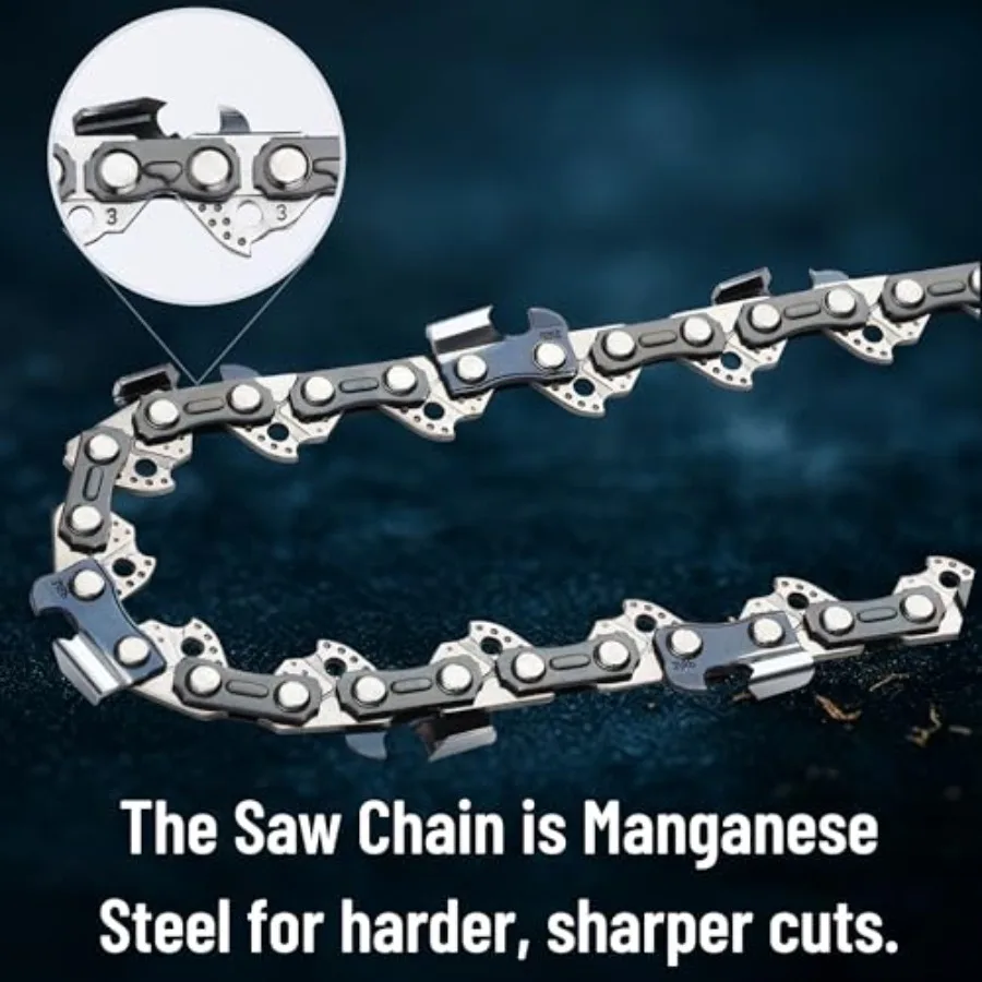 UNCO- سلسلة المنشار 12 بوصة 3 عبوات 3/8 بوصة LP الملعب 0.050 بوصة مقياس 45 وصلات محرك سلسلة شفرة المنشار #4