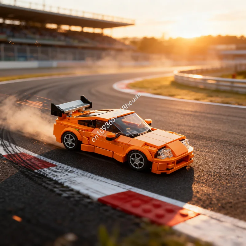 

408pcs MOC Toyota Supra F City Champions Model Building Blocks Construction Assemble Christmas Gifts DIY Toys Kids Birthday