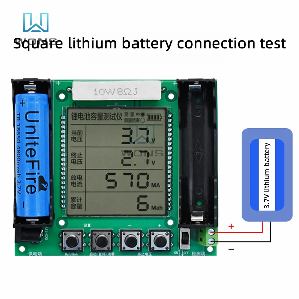 XH-M239 Lithium Battery 18650 True Capacity Tester Module MaH/mwH Digital Measurement High Precision Monitor DC 5V-12V