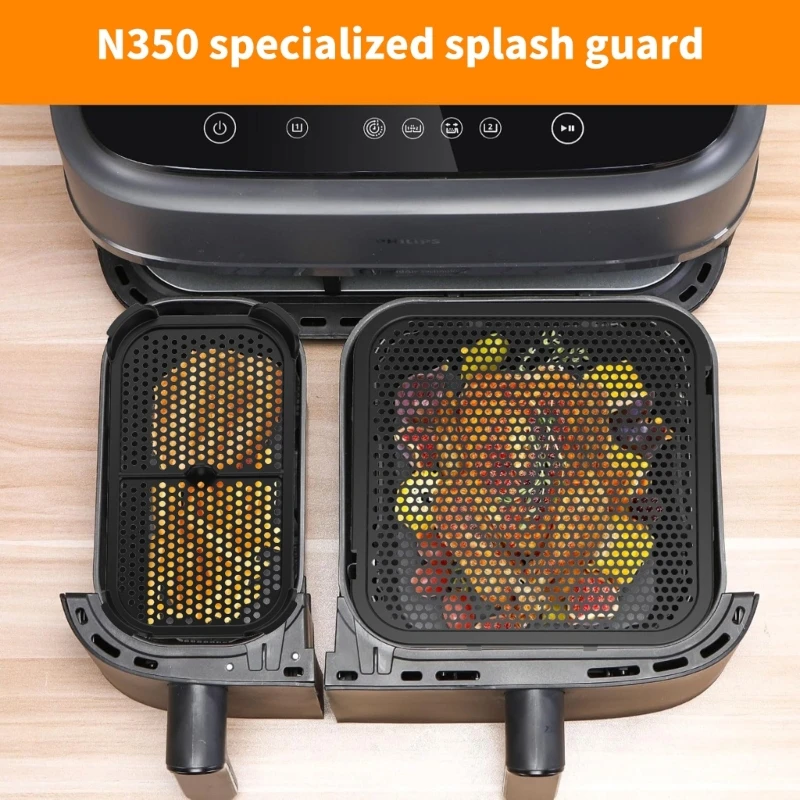 

2PCS Silicone Oil Splatter Guards For Air Fryers Splash-proof Baffle