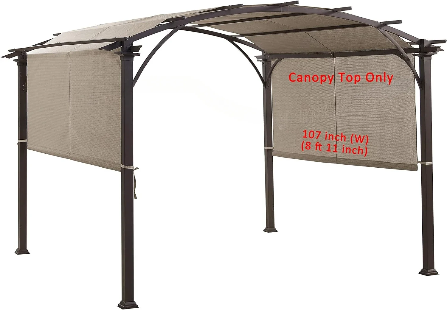 Replacement Sling Canopy (with Ties) for The Lowe's Garden Treasures 10 FT Pergola