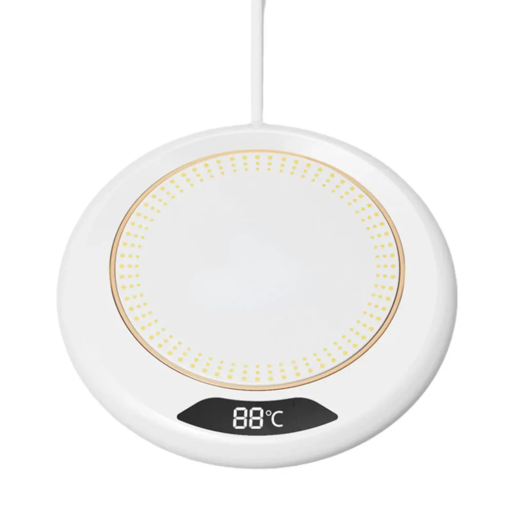 Calentador de tazas de café USB con 3 configuraciones de temperatura, placa calentadora de café, calentador de tazas de café para café, leche, té y bebidas