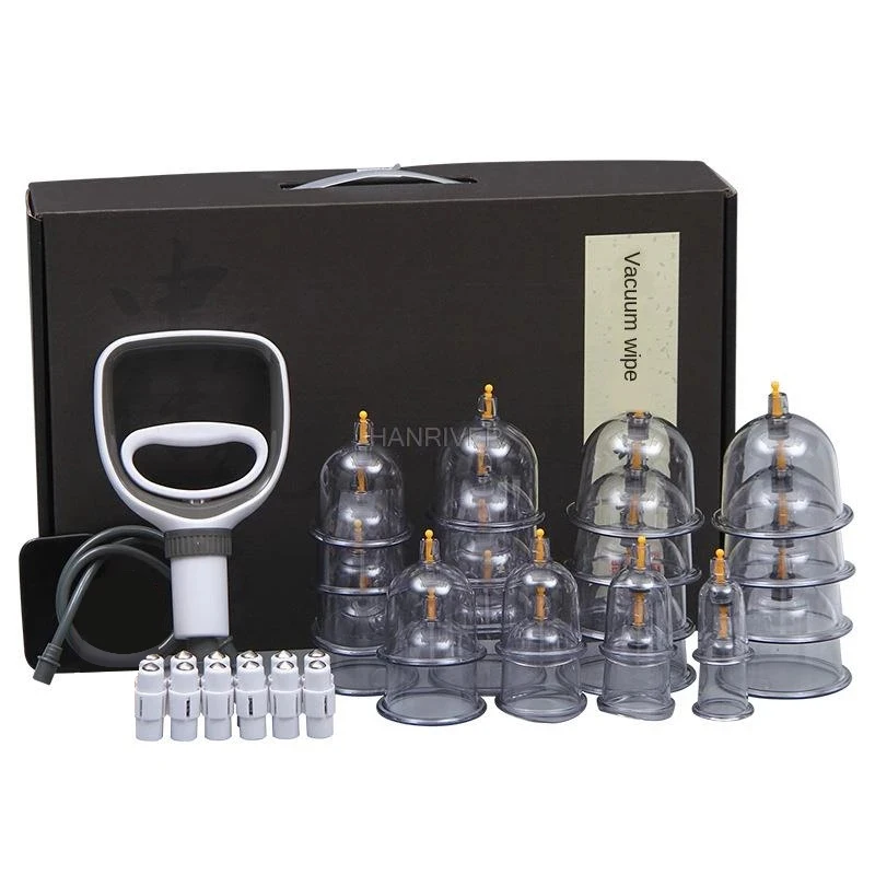 12/20/24 Thick Jars Big Vacuum Cupping Set Chinese Medical Therapy Cellulite Massager Anti Rupture Cans Body Guasha Suction Cup