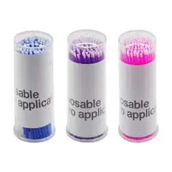 Hisopo de algodón desechable para limpieza de labios, aplicador de sombra de ojos, cepillo de extensión de pestañas, herramienta de pincel de maquillaje, microhisopos, 100 piezas