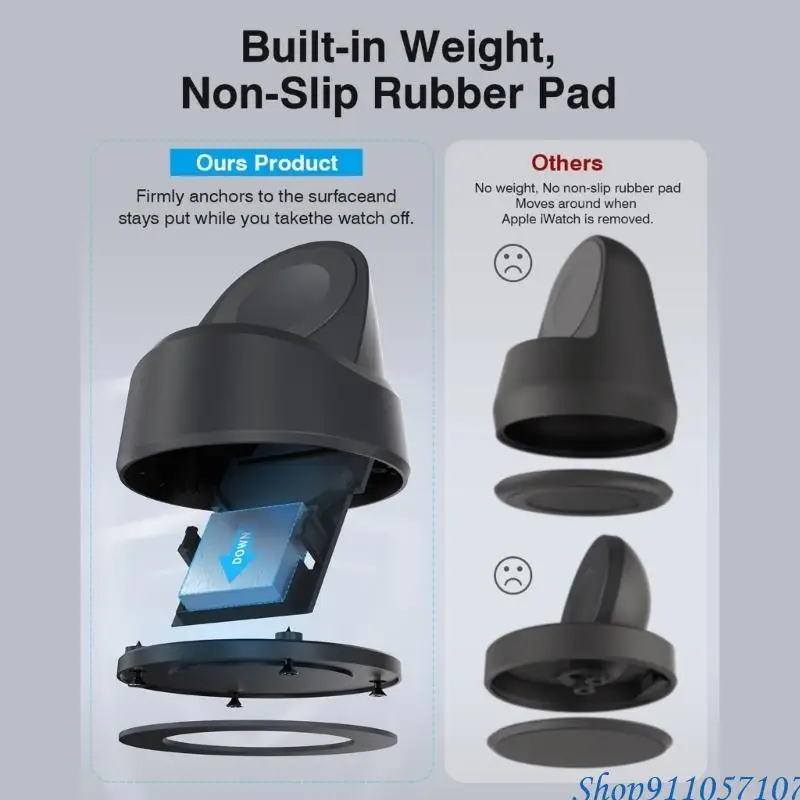 203B محول الطاقة المغناطيسي حامل الشاحن حامل شحن سريع الشحن لمشاهدة 6 5 4