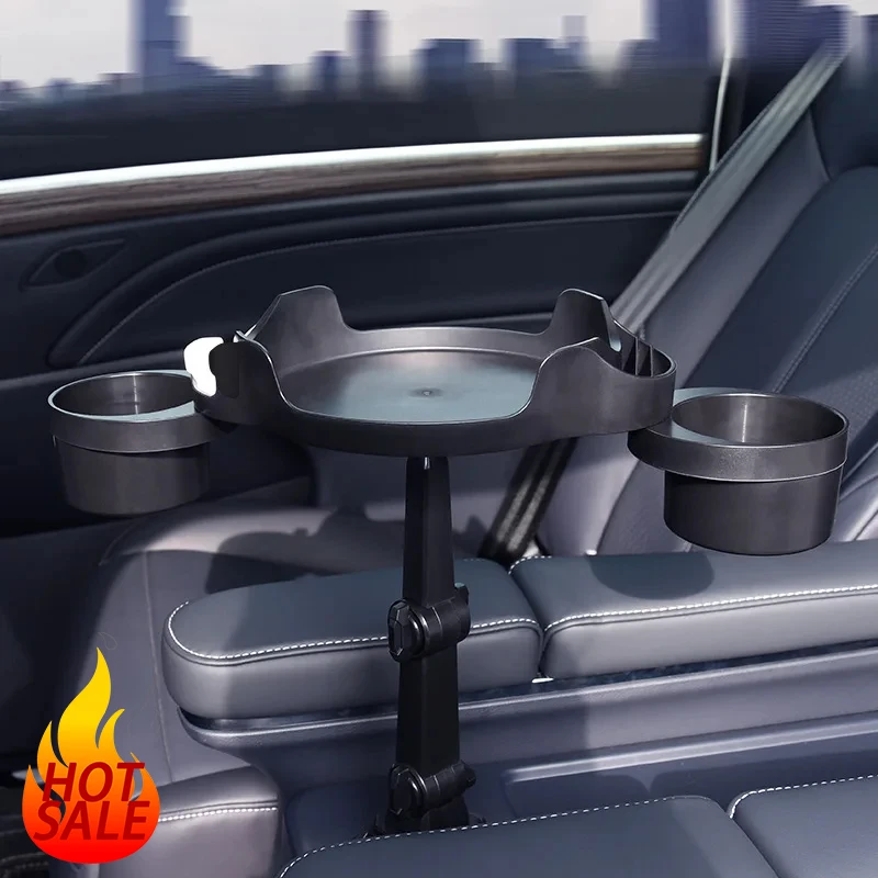 Car Cup Holders, Car Tray Storage Racks, 360 Degree Rotation Adjustable Stands, Auto Accessories, Food Tables