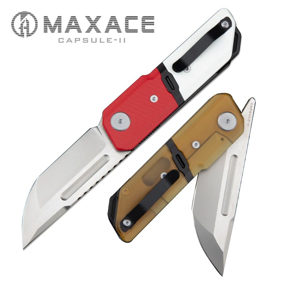 Maxace Capsule-II  Folding knife pocket knife camping portable outdoor fruit knife Survival Self-defense Collection And Gift