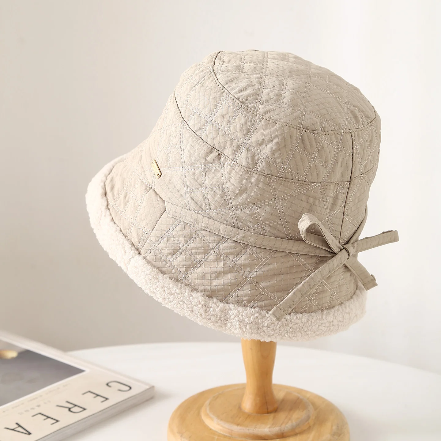 Herbst Winter Hüte Für Frauen Eimer Hut Casual Fischer Kappe Verdickt Samt Krempe Bob Kappe Weibliche