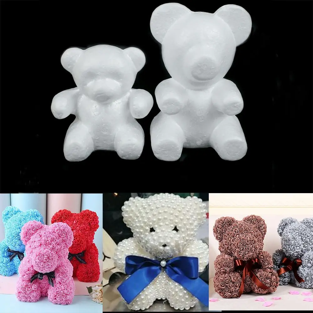 Party Supplies Rose Flower Wedding Styrofoam Modelling Polystyrene Foam Bear Mold Valentine's Day