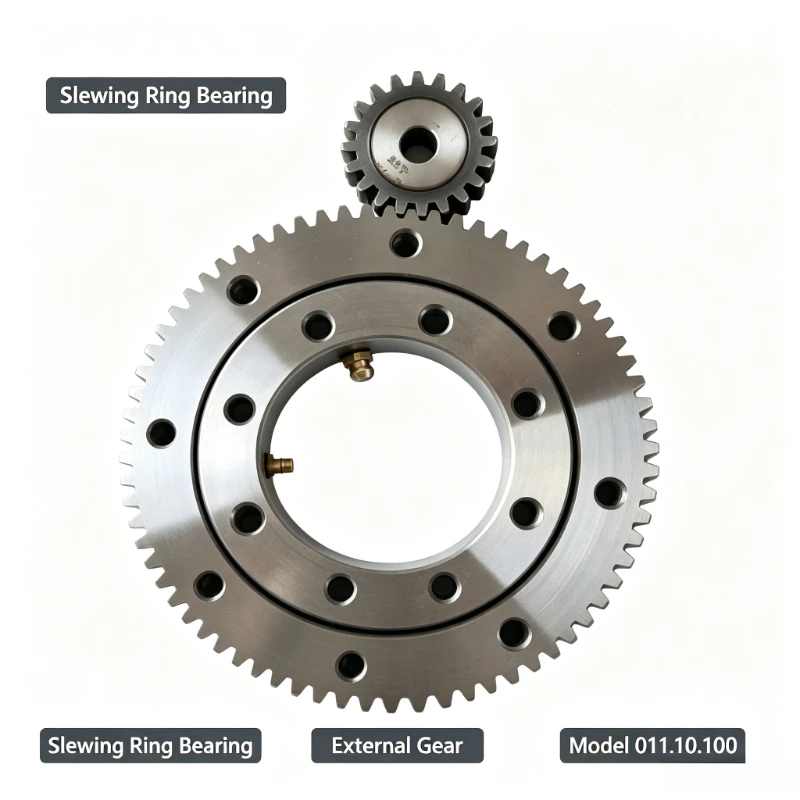 External tooth slewing bearing Toothed bearing Small slewing bearing 011.10.100