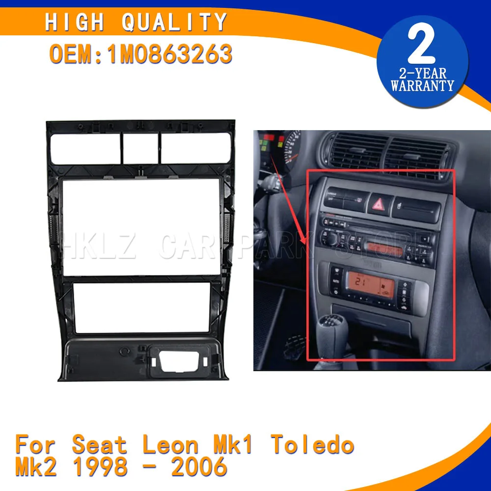 New Central Console Panel Cover For Seat Leon Mk1 Toledo Mk2 1998 - 2006 Air Outlet Radio Frame 1M0863263 Car Accessory