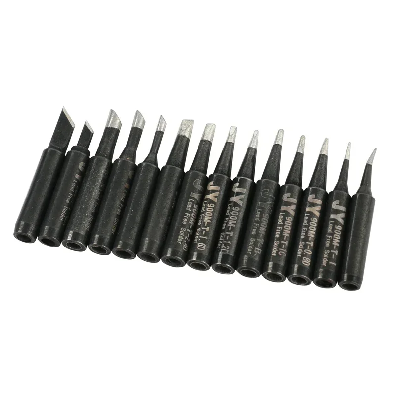 14PCS/Lot High Quality 900M-T Soldering Tip Lead-Free Soldering Iron Tips Welding Sting For 936 8586 Lukey Soldering Station