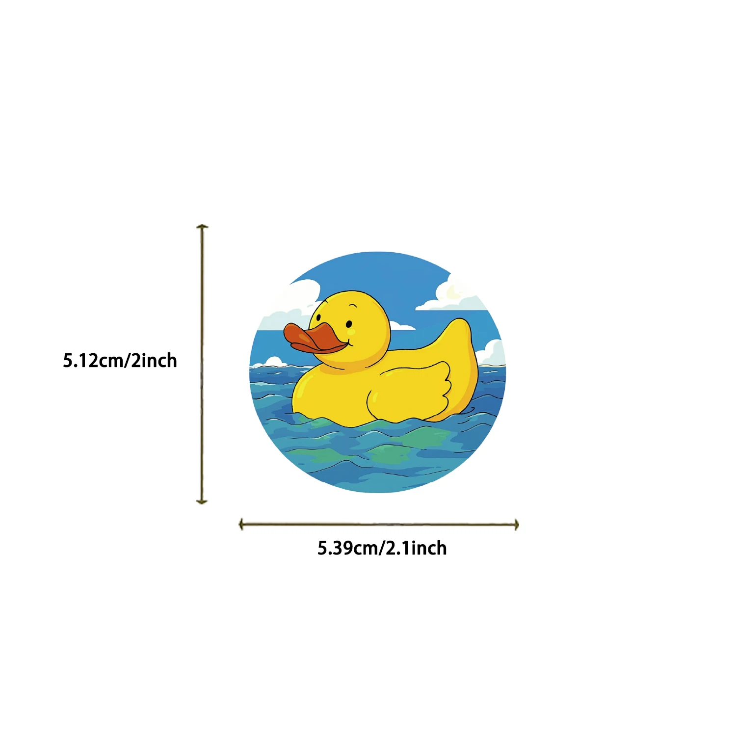 50pcs Cartoon Little Yellow Duck Graffiti Sticker Toy For DIY Scrapbook Phone Fridge Laptop Luggage Car Waterproof Sticker Decal