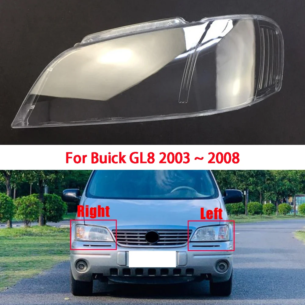

Front Headlamp Cover Transparent Lampshade Plexiglass Replace Original Lens For Buick GL8 2003 2004 2005 2006 2007 2008