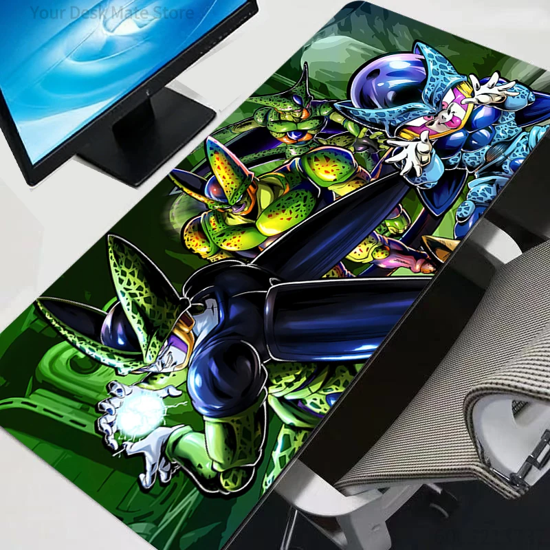 Dragon Ball Gaming Anime Langlebiges Mauspad, großes Computer-Gamer-Mauspad aus Naturkautschuk mit Fixierkante, Gaming-Mauspad XXL