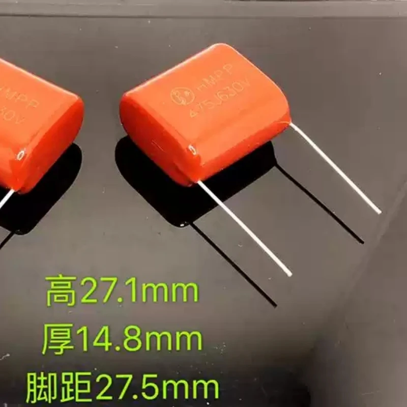 Condensador de película de polipropileno MPP CBB21 475J 630V 4.7UF P27mm, producto taiwanés
