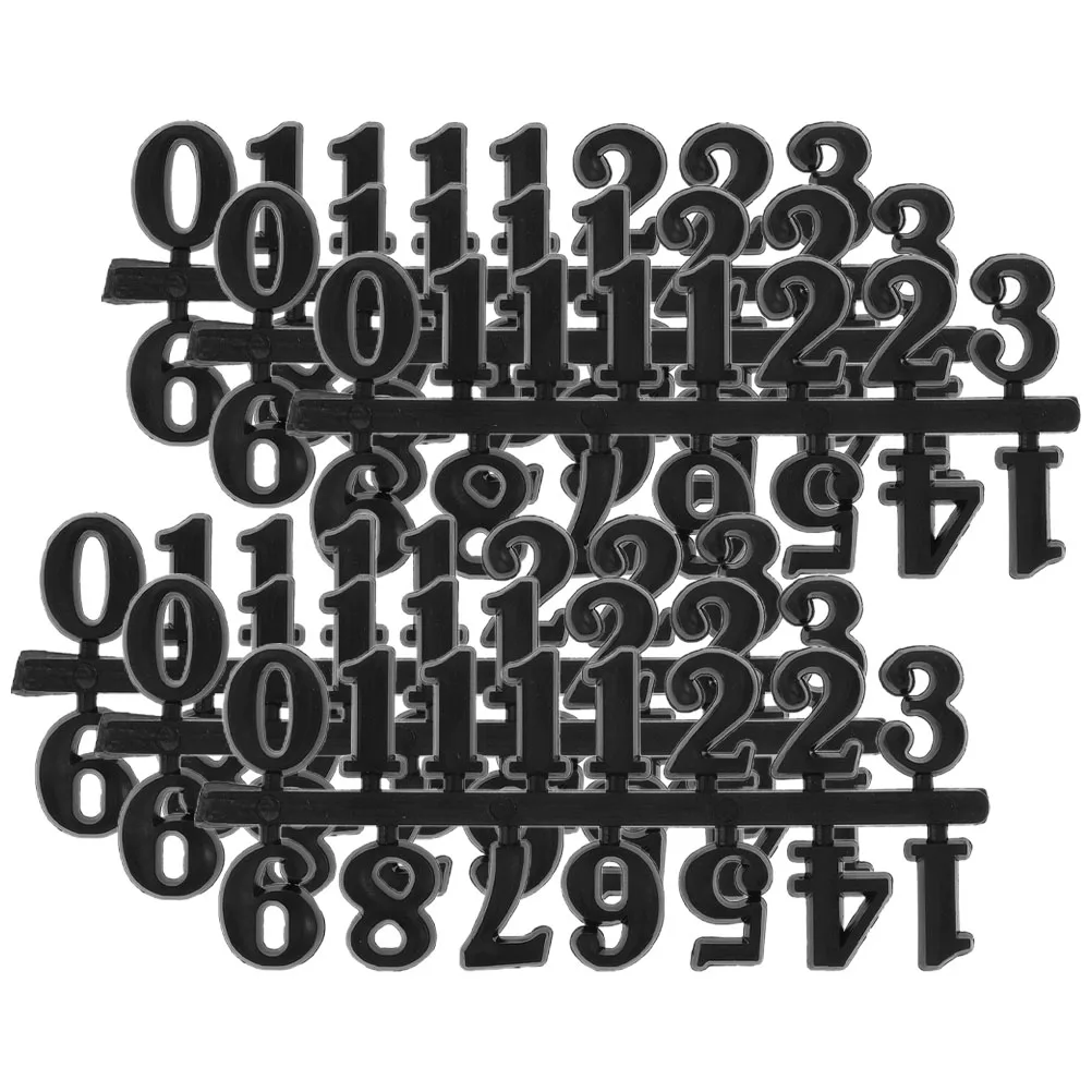 

6 Sets Arabic Numerals Card Clock Number Replacement Making Parts Numbers Kit Make Your Own