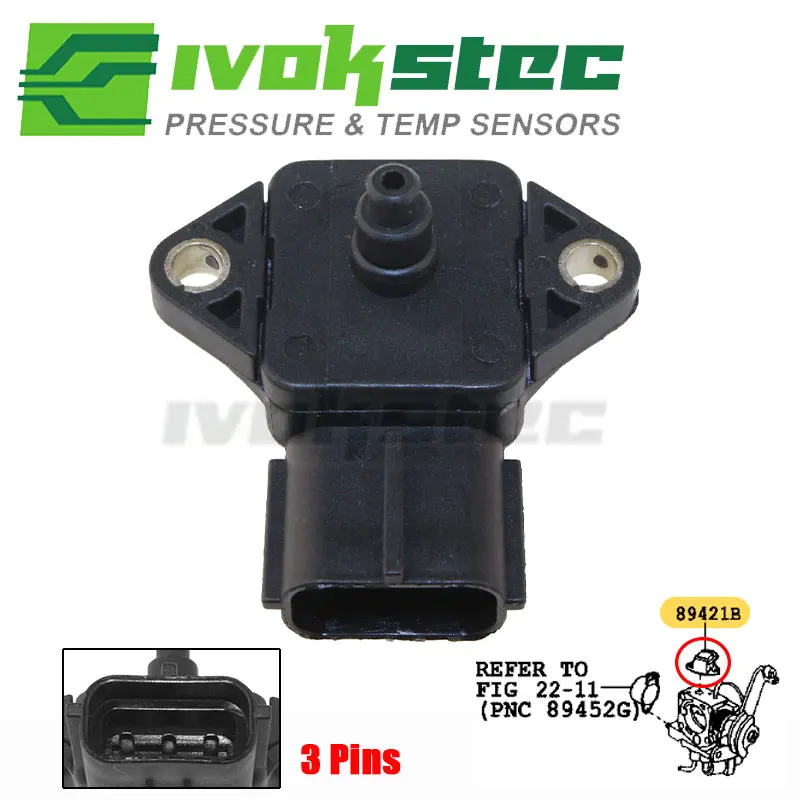 

Manifold Absolute Boost Pressure MAP Sensor 89420-97204 For Toyota Duet Sparky Engine EJVE K3VE Daihatsu Sirion 1.3L 079800-5380