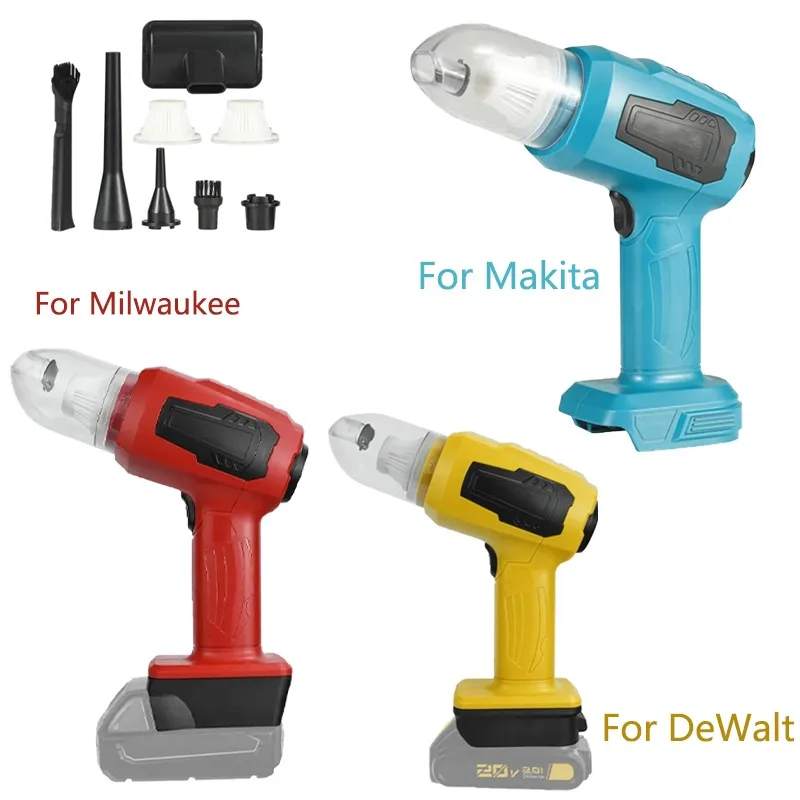 

Car Vacuum Cleaner Mini Handheld Handheld Makita/Dewalt/Milwaukee18V Battery Wireless Portable Home Car Cleaning Tool