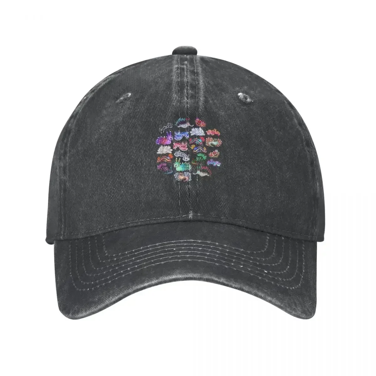 New Nudibranch Scuba Dive Diving Baseball Cap Distressed Washed Snapback Hat for Men Women Running Golf Unstructured Soft Hats C