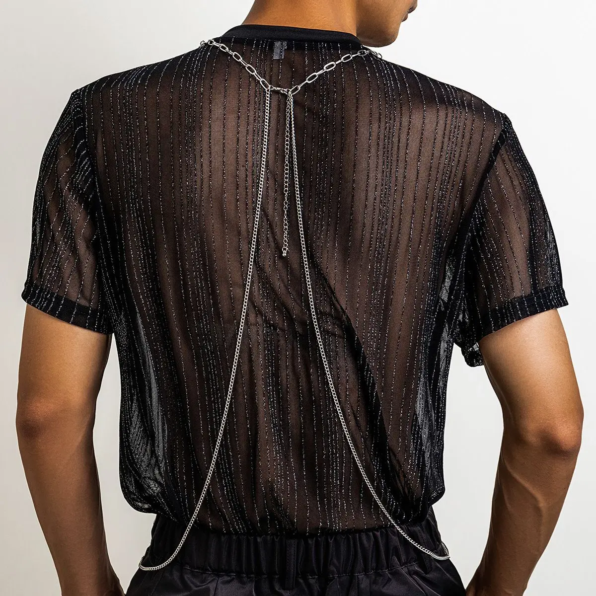 المثيرة الملابس الداخلية مثير الاكسسوارات الخصر سلسلة مثير للرجل ليلة المعدة مجوهرات سلسلة ملابس رجالية مجوهرات من صلب لا يصدأ Bdsm