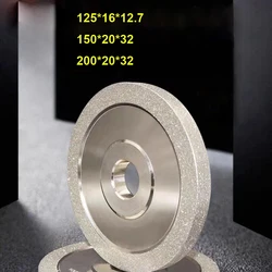 Alloy Diamond Grinding Wheel Grinding Ceramic Tungsten Steel CBN Milling Cutter Carving Knife Grinding Machine 125*16*12.7