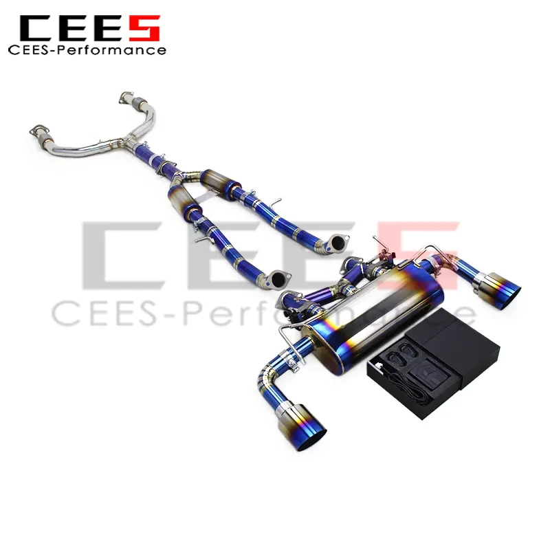 CEES Catback Muffler for Infiniti G37 3.7L 2010-2021 Performance Valvetronic Exhaust System with Valve Controller