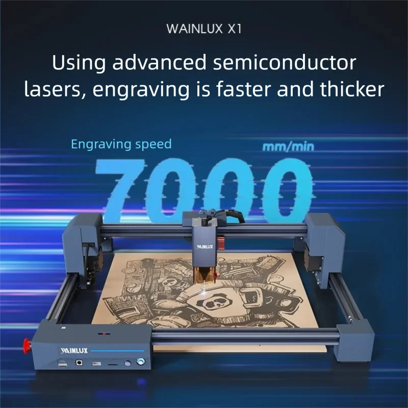 Small Fully Automatic Laser Cutting Machine for Marking Acrylic Wood Blocks Leather Cardboard and DIY Cutting of Wooden Boards