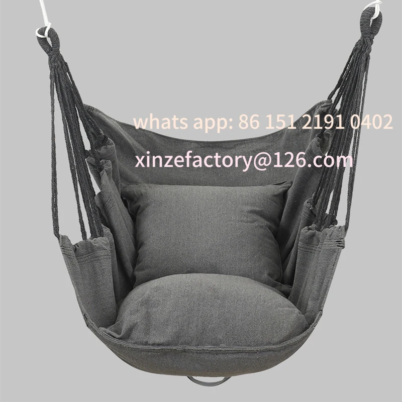 Customizable Travel Canvas Hammock Swings Garden Sport Yard Dormitory Bedroom Hanging Chair Patio Outdoor Home Swing Adult Leisu