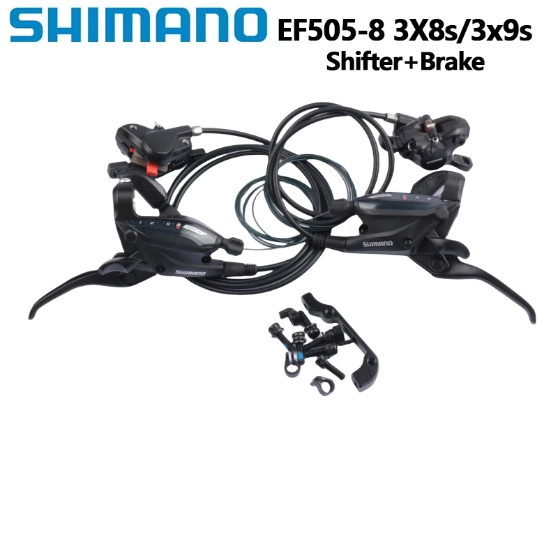 Shimano EF505 Brake 3x9s 3x8s MTB Bike 3x9Speed Hydraulic Disc Brake Shifter Trigger Switch Inner Cable EF505 Mountain Brake