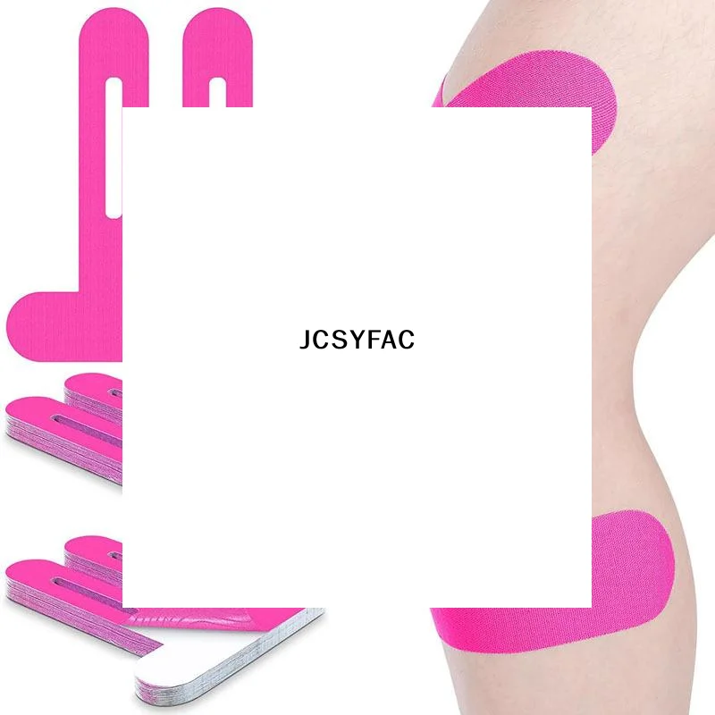 

1/5 шт. предварительно вырезанная кинезиологическая лента для коленей, водонепроницаемая эластичная дышащая спортивная лента, спортивный бинт