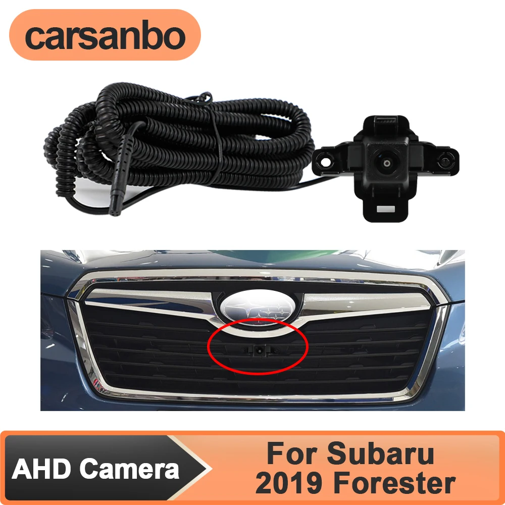

Carsanbo AHD 720P 150° Car Front View Camera for Subaru 2019 Forester Night Vision Fisheye Lens Vehicle Front Camera Waterproof