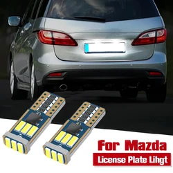 2pcs LED License Plate Light Bulb W5W T10 For Mazda 2 DY DE DH DL DJ 3 BK BL BM BN 5 6 GG GH GJ CX-3 CX-5 CX-7 CX-9 MX-5 RX-8