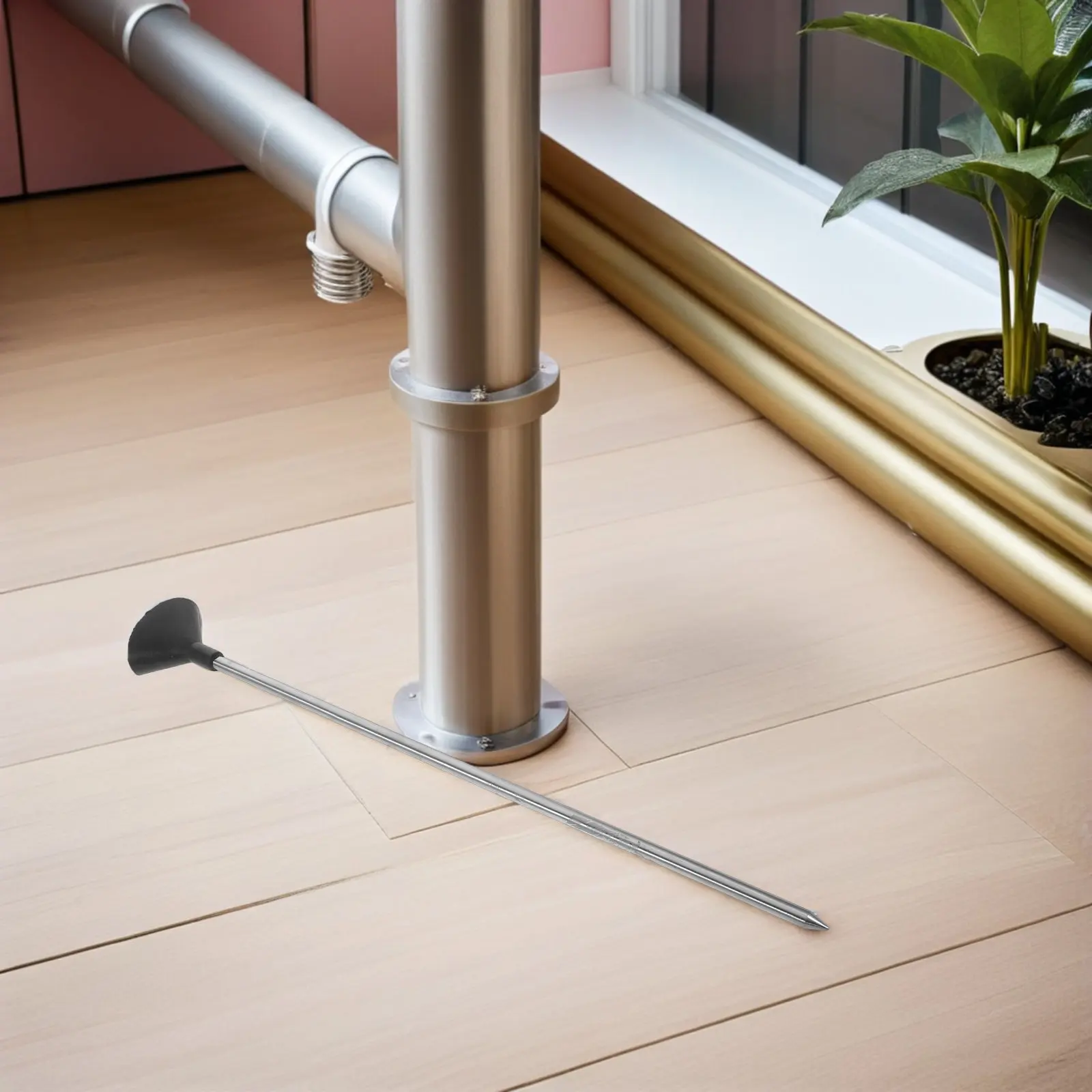 Pipe Leak Detection Rod Stainless Steel 40Cm Underground Pipeline Inspection Household Plumbing Maintenance Acoustic Leak