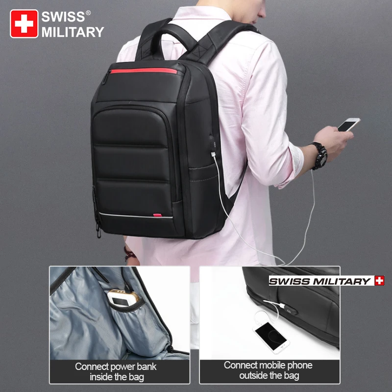 Travel Anti Theft Backpack Men Business Backpack School Expandable USB Bag Large Capacity 15.6 Laptop Waterproof Backpack Bag