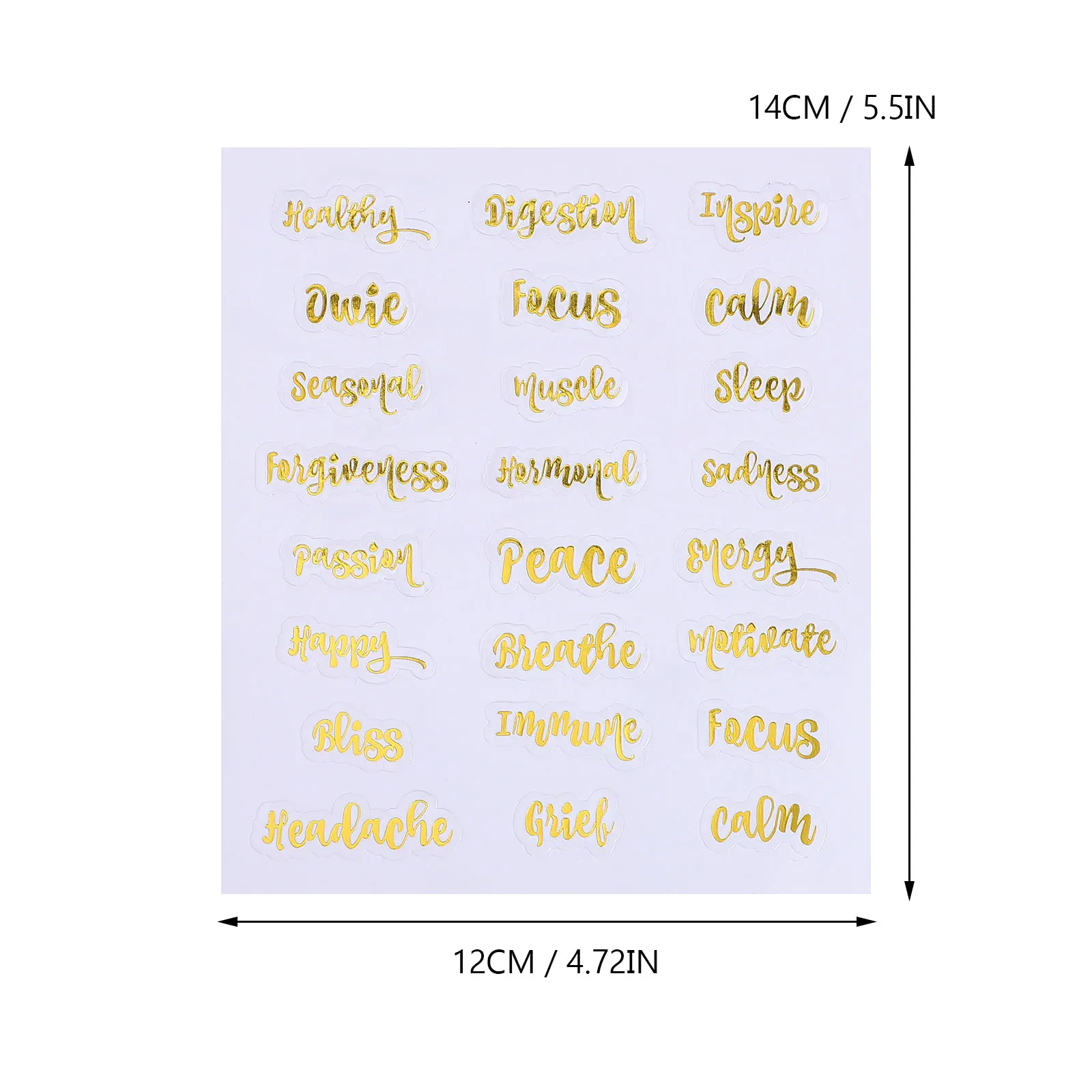 

10 Sheets Essential Oil Stickers Decal Golden Aromatherapy Labels for DIY File Folder Tag Bottle Decor