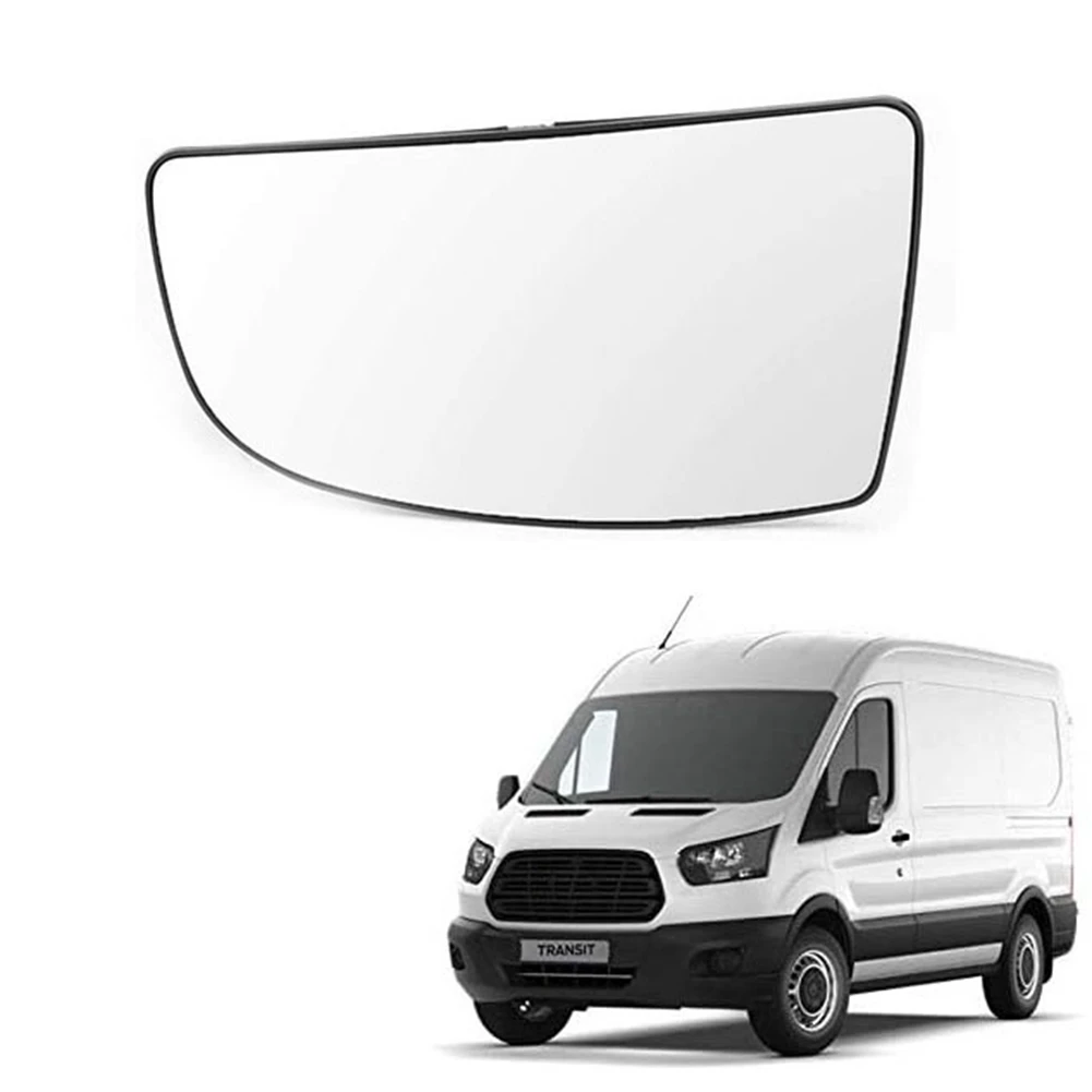 1Pair Lower Side Wing Mirror Glass Rear Veiw Mirror with Backing Plate Left Hand Side for Ford Transit MK8 2014 - 2020