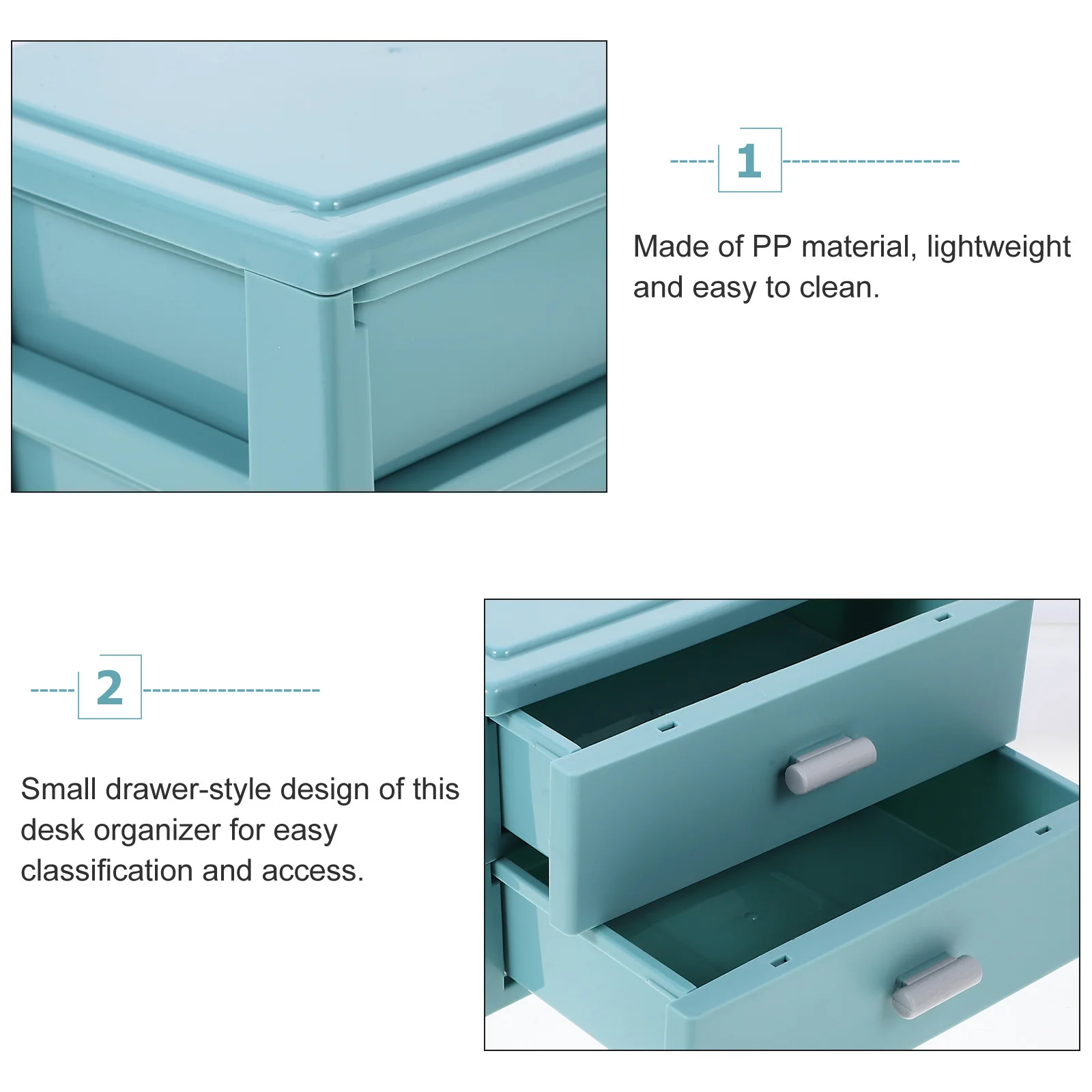 

Drawer Style Desk Organizer Box Large Capacity Pp Plastic Storage For Pens Stationery Files Sundries Desktop Organizer