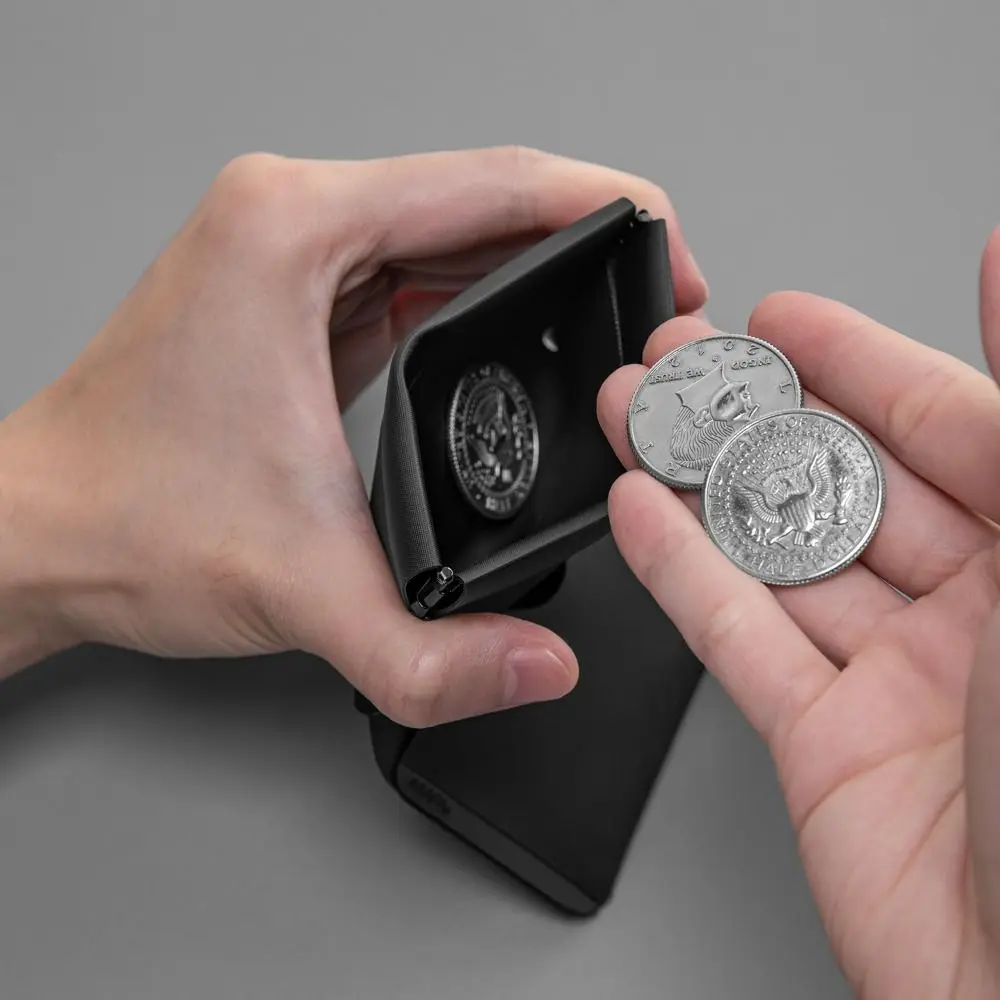 

Ultra-Light Mini Folding Wallet Magnetic Buckle Portable ID Business Card Holder Multi Slot Multifunctional EDC Pouch Commuting