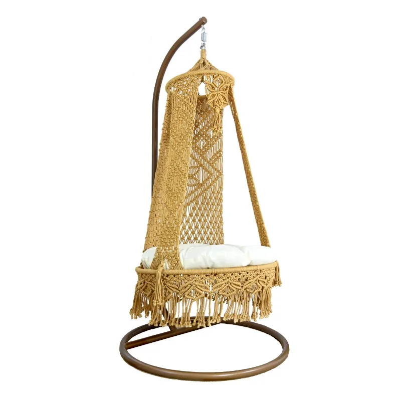 Hand woven outdoor hanging chair adult hammock hammock, balcony swing garden, homestay