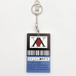 Anime Hisoka Kurapika Killua Zoldyck Cosplay Key Chain License Card Holders PVC Cards Cover Pendant Keychain Bag Accessories