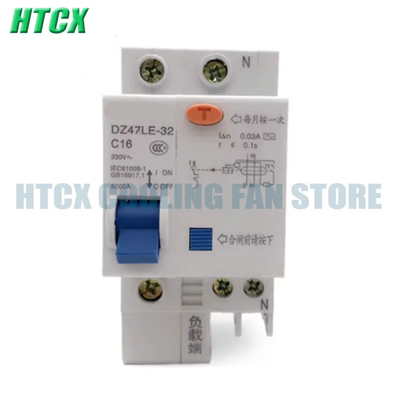 Leakage Circuit Breaker DZ47LE-32 1P+N 6A 10A 16A 20A 25A 32A