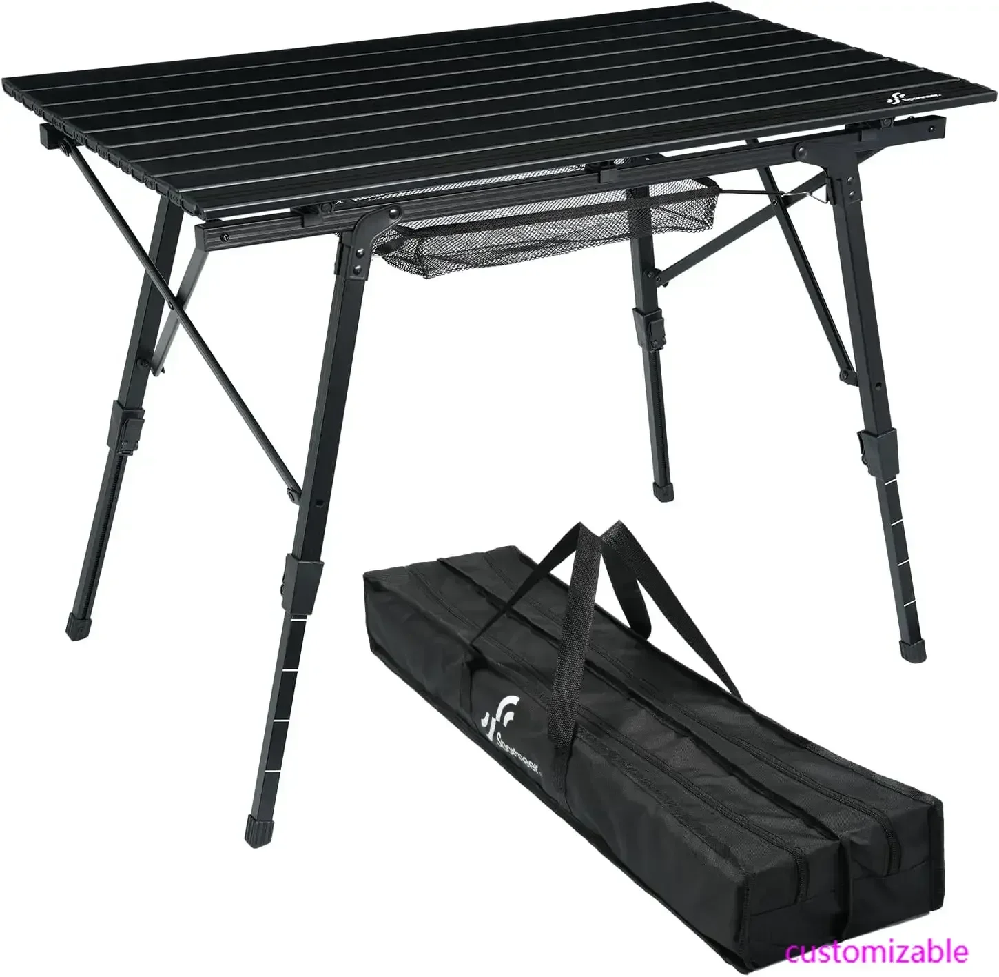 

Складные походные столы: легкие, регулируемые по высоте, алюминиевые, с сетчатым верхом, складные столы для кемпинга.