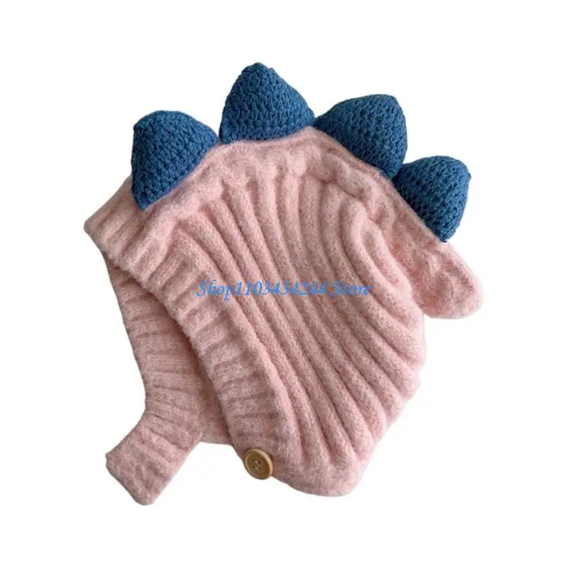 

Children's Pullover Hat with Personality Cartoon Little Animal Warm BonnetKnit Hat for Boys Girls Ear Protections Hat