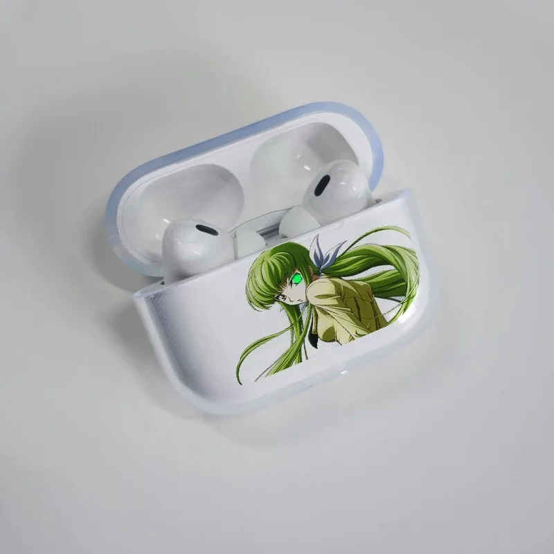 Cartoon C-Code Geass Anime Transparent Earphone Case For Airpods