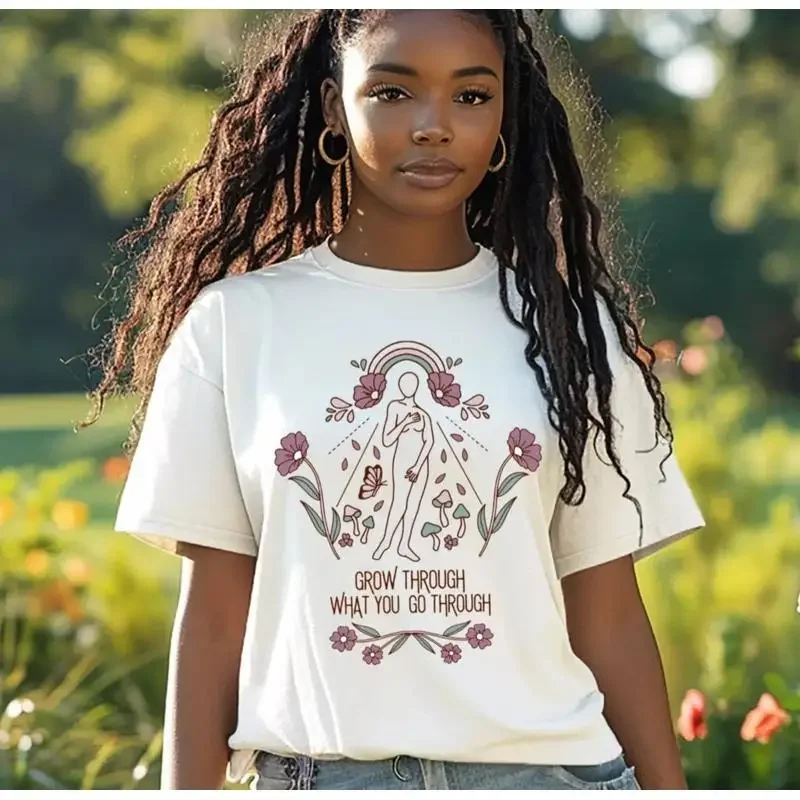 Grow Through What You Go T Shirt S 3XL