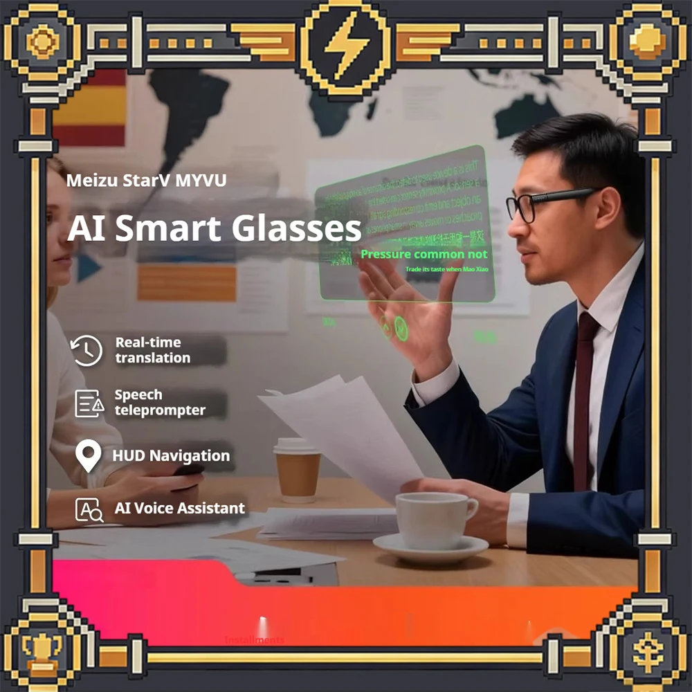 

StarV MYVU Glasses Enduring Endurance AI Real-time Translation AI Intelligent Song Ordering AI Online Smart Glasses Gifts