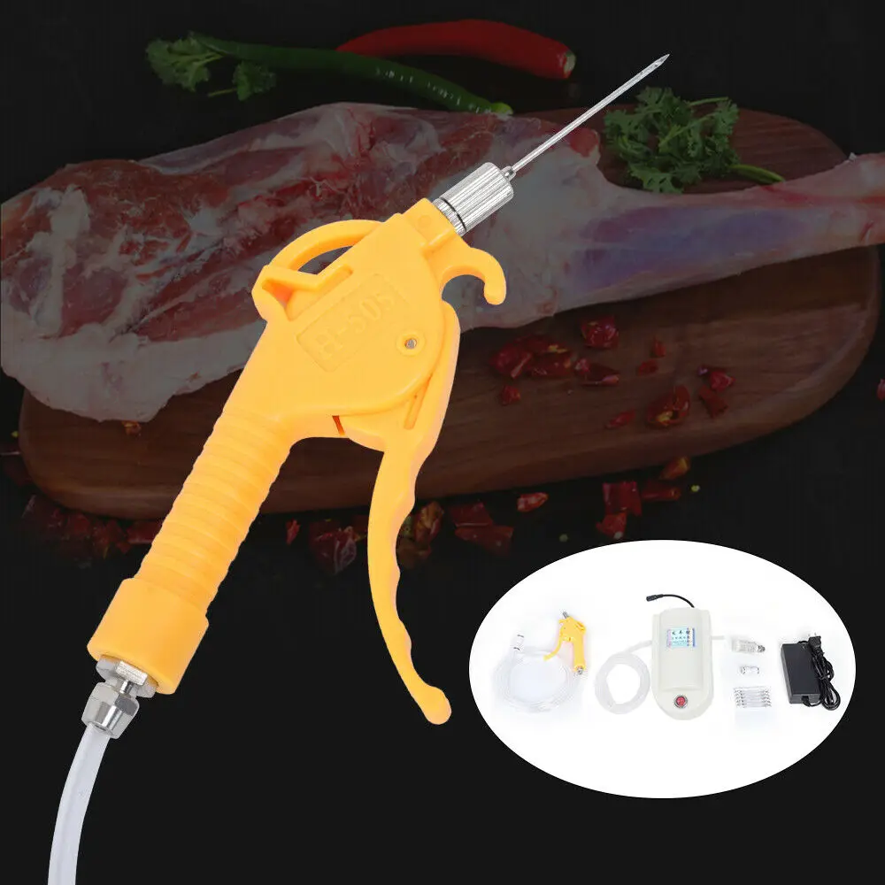 50W Electric Double Pump Meat Processor Injector Meat Saline Syringe Pump NEW