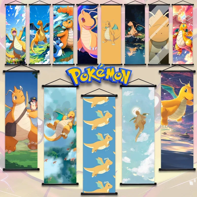Dragonite Soaring Skies Objectif d'art Pokémon - Fantaisie classique Kanto Vibe Impression vive Magie nostalgique pour les fans