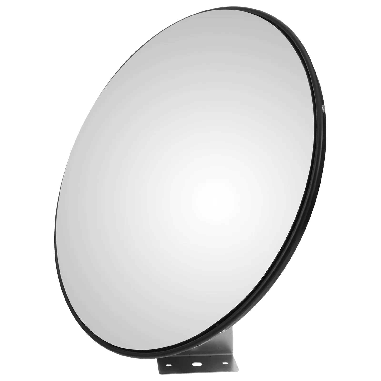 Outdoor Wide Angle Safety Mirror Convex LED Light Car Abs Garage Parking Assist